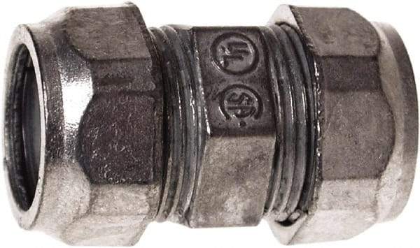 Hubbell-Raco - 2" Trade, Die Cast Zinc Compression Straight EMT Conduit Coupling - Americas Industrial Supply