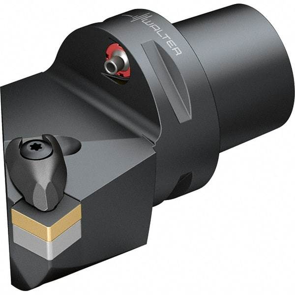 Walter - 0° Lead Angle, Indexable Turning Toolholder - 107.6mm OAL, Series DSKN-CAPTO-AUSSEN - Americas Industrial Supply