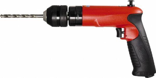 Sioux Tools - 3/8" Reversible Keyless Chuck - Pistol Grip Handle, 2,000 RPM, 14 LPS, 1 hp, 90 psi - Americas Industrial Supply