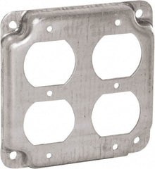 Hubbell-Raco - Electrical Outlet Box Steel Cover - Includes Mounting Hardware - Americas Industrial Supply