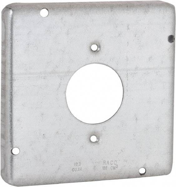 Hubbell-Raco - Electrical Outlet Box Steel Cover - Includes Mounting Hardware - Americas Industrial Supply