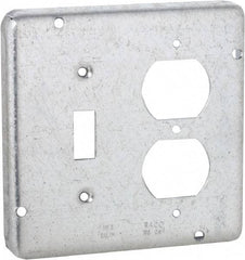 Hubbell-Raco - Electrical Outlet Box Steel Cover - Includes Mounting Hardware - Americas Industrial Supply