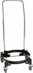 Guardair - 130 Lb Load Capacity, 30 Gal Drum Dolly - 22.13" Wide x 35-22/25" High, 4 Steel Wheels - Americas Industrial Supply