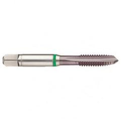 M2x0.40 6H 3-Flute Cobalt Green Ring Spiral Point Plug Tap-TiCN - Americas Industrial Supply