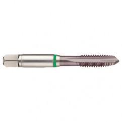 M22x2.5 6H -Flute Cobalt Green Ring Spiral Point Plug Tap-TiCN - Americas Industrial Supply