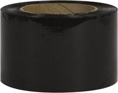 Made in USA - 3" x 1,000' 80 Gauge Black Bunding Stretch Film - Americas Industrial Supply