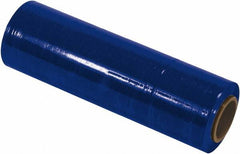 Made in USA - 18" x 1,500' 80 Gauge Blue Cast Hand Stretch Film - Americas Industrial Supply