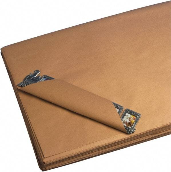 Made in USA - 48" Long x 40" Wide Sheets of Recycled Kraft Paper - 50 Lb Paper Weight, 225 Sheets - Americas Industrial Supply