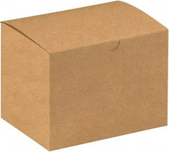 Made in USA - 4-1/2" Wide x 6" Long x 4-1/2" High Rectangle Chipboard Box - 1 Wall, Kraft (Color) - Americas Industrial Supply