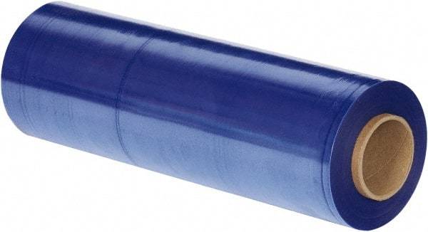 Made in USA - 18" x 1,500' 100 Gauge Blue UVI Hand Stretch Film - Americas Industrial Supply