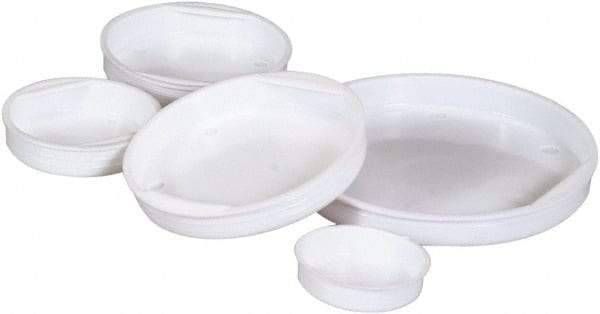 Made in USA - 17-1/2" Wide x 17-3/4" Long x 17-1/2" High Round Mailing Tube End Caps - White - Americas Industrial Supply