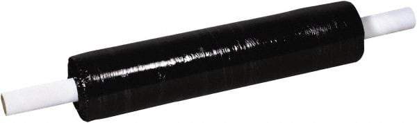 Made in USA - 20" x 800' 120 Gauge Black Extended Core Cast Stretch Film - Americas Industrial Supply