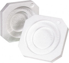 Made in USA - 8-1/2" Long x 8-1/2" Wide x 1-1/8" High x 1-1/4" Thick Polystyrene Foam - White, Case - Americas Industrial Supply