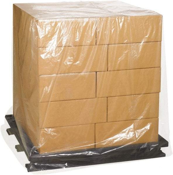 Made in USA - 27" Long x 36" Wide x 65" High Pallet Cover - Clear, Case, 100 Piece - Americas Industrial Supply