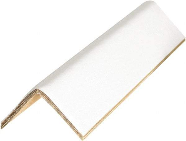 Made in USA - 36" Long x 2" Wide x 2" High Edge Guard - White, Case - Americas Industrial Supply