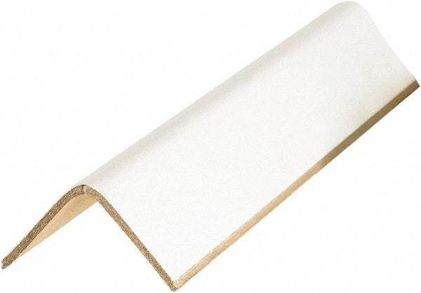 Made in USA - 40" Long x 2" Wide x 2" High Edge Guard - White, Case - Americas Industrial Supply