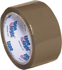 Tape Logic - 2" x 55 Yd Tan Acrylic Adhesive Packaging Tape - Polypropylene Film Backing, 1.8 mil Thick, 18 Lb Tensile Strength - Americas Industrial Supply