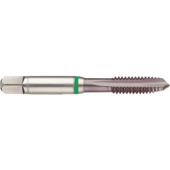 ‎5-44 3FL 2B Cobalt Spiral Point Plug Green Ring Tap-TiCN - Americas Industrial Supply