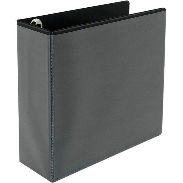 Universal One - 780 Sheet Capacity, 8-1/2 x 11", View Ring Binder - Polypropylene, Black - Americas Industrial Supply