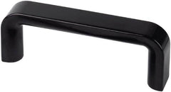 Electro Hardware - 5.2" Between Centers M8 Hole, Duroplast External Pull Handle - 0.94" Handle Width, 2.13" Handle Height, 5.83" OAL, Plastic Finish - Americas Industrial Supply