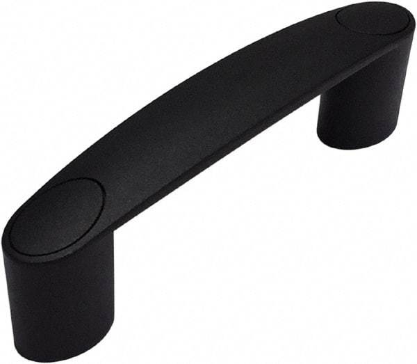 Electro Hardware - 5.2" Between Centers 0.33" Hole, Polyamide External Pull Handle - 1.14" Handle Width, 1.89" Handle Height, 6.42" OAL, Plastic Finish - Americas Industrial Supply