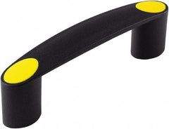 Electro Hardware - 5.91" Between Centers 1/4-20 Hole, Polyamide External Pull Handle - 1.22" Handle Width, 1.60" Handle Height, 7.13" OAL, Plastic Finish - Americas Industrial Supply