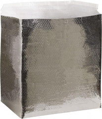 Made in USA - 24" Long x 18" Wide x 18" High x 3/16" Thick Box Liner - Silver, Case - Americas Industrial Supply