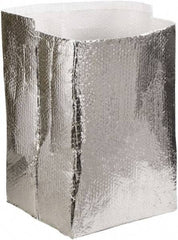 Made in USA - 20" Long x 20" Wide x 20" High x 3/16" Thick Box Liner - Silver, Case - Americas Industrial Supply