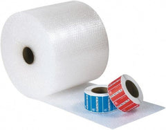Made in USA - 125' Long x 12" Wide x 1/2" Thick, Bubble Roll - Clear - Americas Industrial Supply