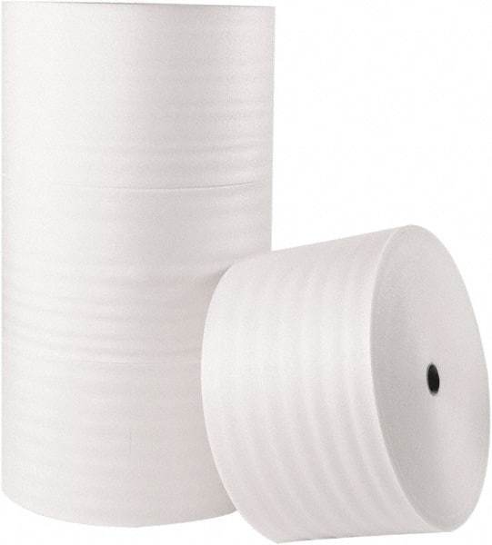 Made in USA - 900' Long x 24" Wide x 1/16" Thick, Polyethylene Foam - White - Americas Industrial Supply