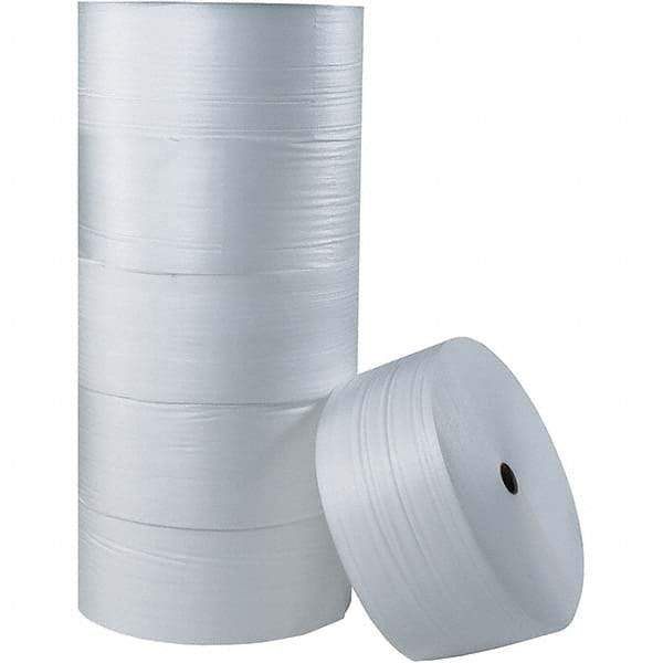 Made in USA - 550' Long x 6" Wide x 1/8" Thick, Foam Roll - White - Americas Industrial Supply