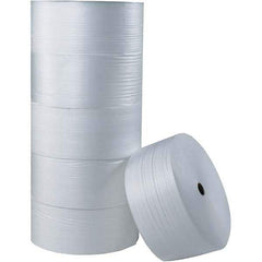 Made in USA - 550' Long x 6" Wide x 1/8" Thick, Foam Roll - White - Americas Industrial Supply