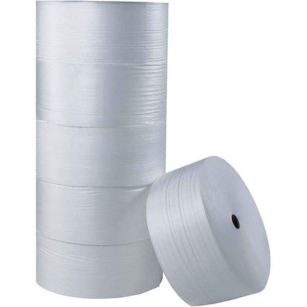 Made in USA - 750' Long x 72" Wide x 3/32" Thick, Foam Roll - White - Americas Industrial Supply