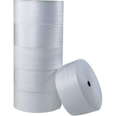 Made in USA - 750' Long x 18" Wide x 3/32" Thick, Foam Roll - White - Americas Industrial Supply
