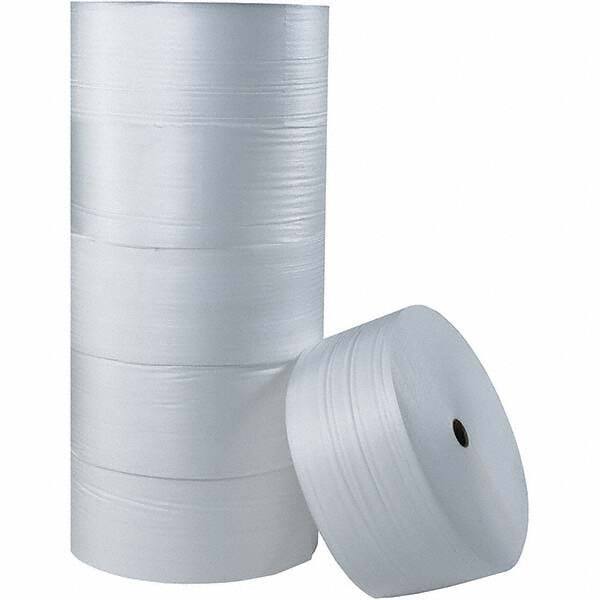 Made in USA - 750' Long x 48" Wide x 3/32" Thick, Foam Roll - White - Americas Industrial Supply