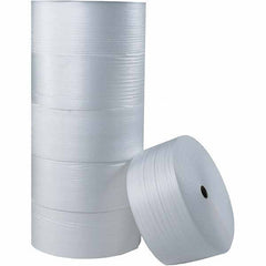 Made in USA - 1,250' Long x 48" Wide x 1/16" Thick, Foam Roll - White - Americas Industrial Supply