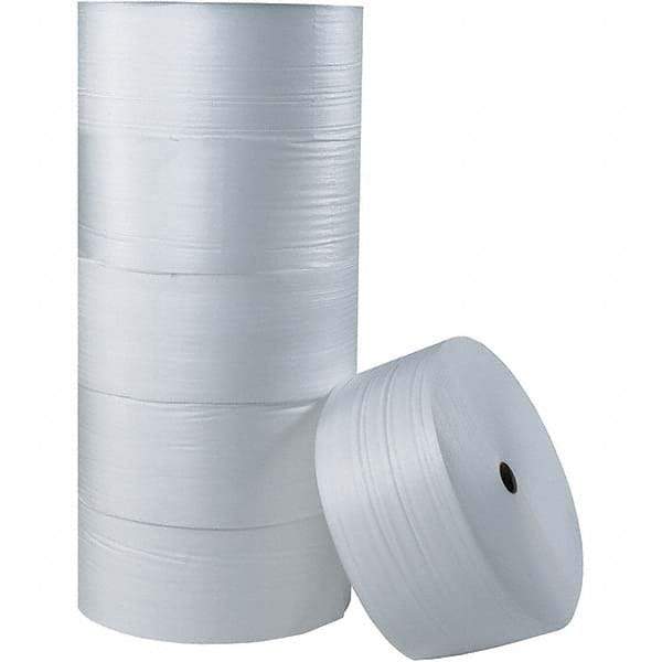 Made in USA - 2,000' Long x 18" Wide x 5/16" Thick, Foam Roll - White - Americas Industrial Supply