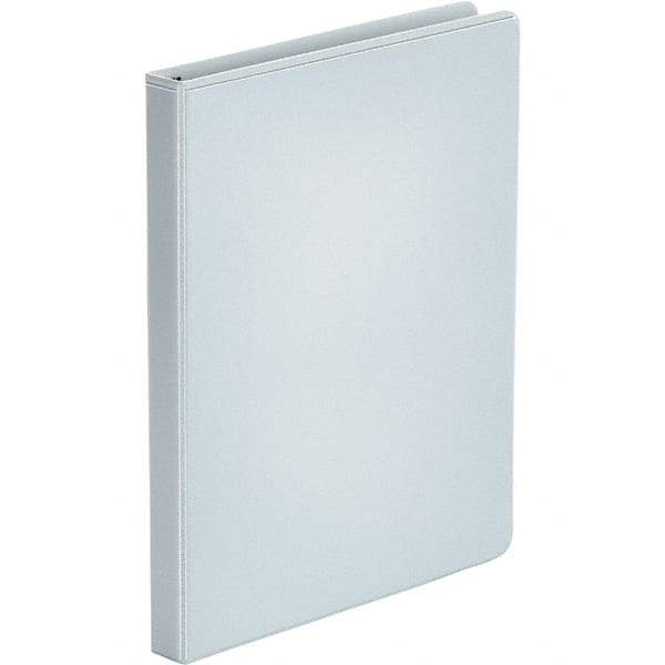 UNIVERSAL - 100 Sheet Capacity, 8-1/2 x 11", View Ring Binder - Polypropylene, White - Americas Industrial Supply