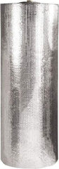 Made in USA - 125' Long x 60" Wide x 3/16" Thick, Bubble Roll - Silver - Americas Industrial Supply