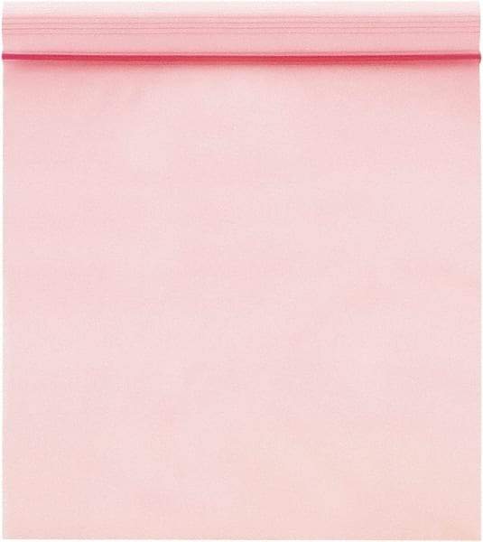 Value Collection - 4" Long x 3" Wide, 4 mil Thick, Self Seal Antistatic Poly Bag - Pink, Heavy-Duty Grade - Americas Industrial Supply