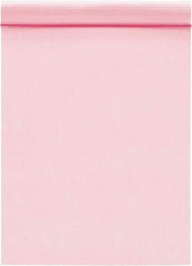 Value Collection - 10" Long x 8" Wide, 2 mil Thick, Self Seal Antistatic Poly Bag - Pink, Standard Grade - Americas Industrial Supply