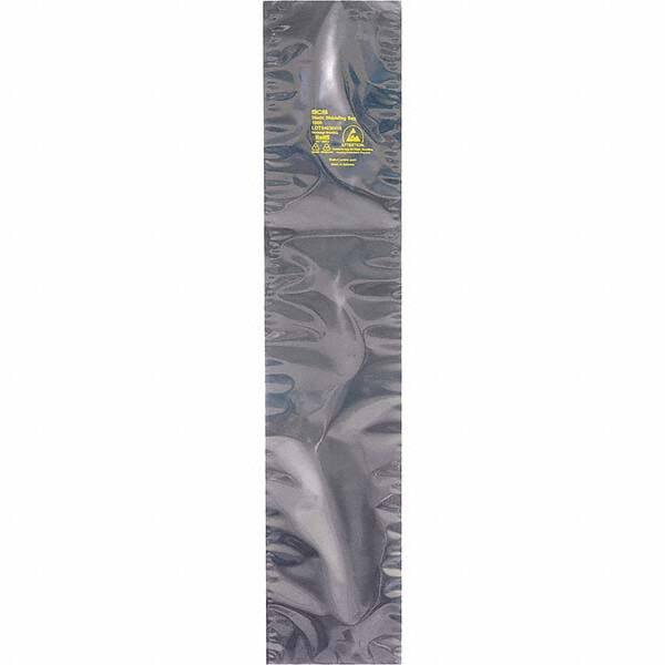 Made in USA - 15" Long x 7" Wide, 3.1 mil Thick, Open Top Static Shield Bag - Transparent, Metal-In, Standard Grade - Americas Industrial Supply