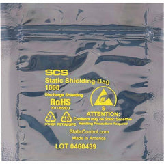 Made in USA - 24" Long x 24" Wide, 3.1 mil Thick, Self Seal Static Shield Bag - Transparent, Metal-In, Standard Grade - Americas Industrial Supply