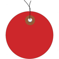 Made in USA - Safety & Facility Blank Tag - Red Vinyl - Americas Industrial Supply