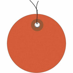 Made in USA - Safety & Facility Blank Tag - Orange Vinyl - Americas Industrial Supply