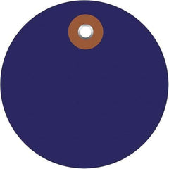 Made in USA - Safety & Facility Blank Tag - Blue Vinyl - Americas Industrial Supply