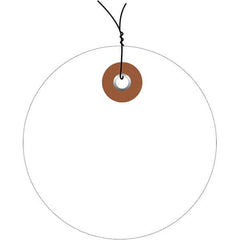 Made in USA - Safety & Facility Blank Tag - White Vinyl - Americas Industrial Supply
