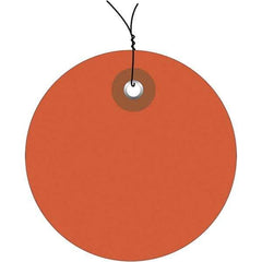 Made in USA - Safety & Facility Blank Tag - Orange Vinyl - Americas Industrial Supply