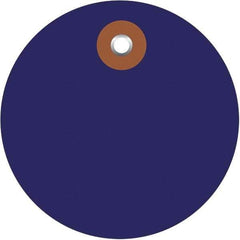 Made in USA - Safety & Facility Blank Tag - Blue Vinyl - Americas Industrial Supply