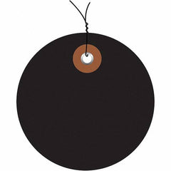 Made in USA - Safety & Facility Blank Tag - Black Vinyl - Americas Industrial Supply